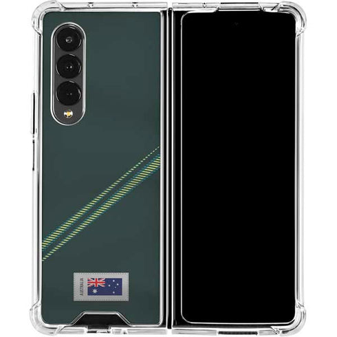Australia Soccer Flag Galaxy Z Fold4 5G Clear Case